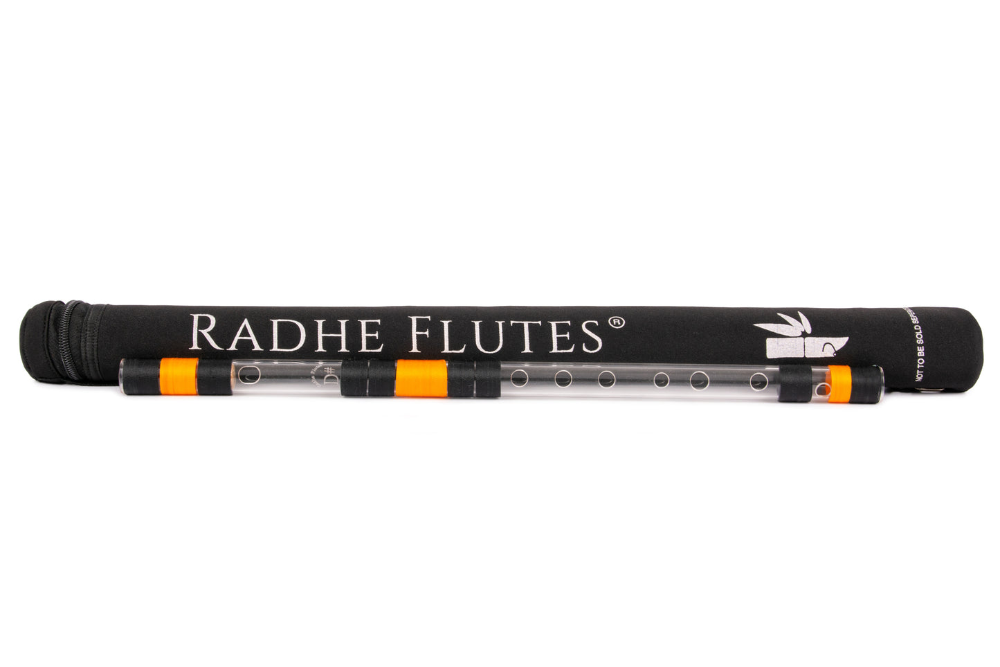 RF Acrylic Fiber D Sharp Bansuri Middle Octave with Hard Cover 17"inches