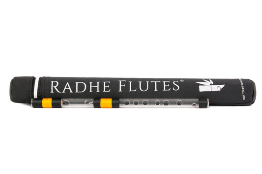 RF Acrylic Fiber A Natural Bansuri Middle Octave with Hard Cover 12"inches