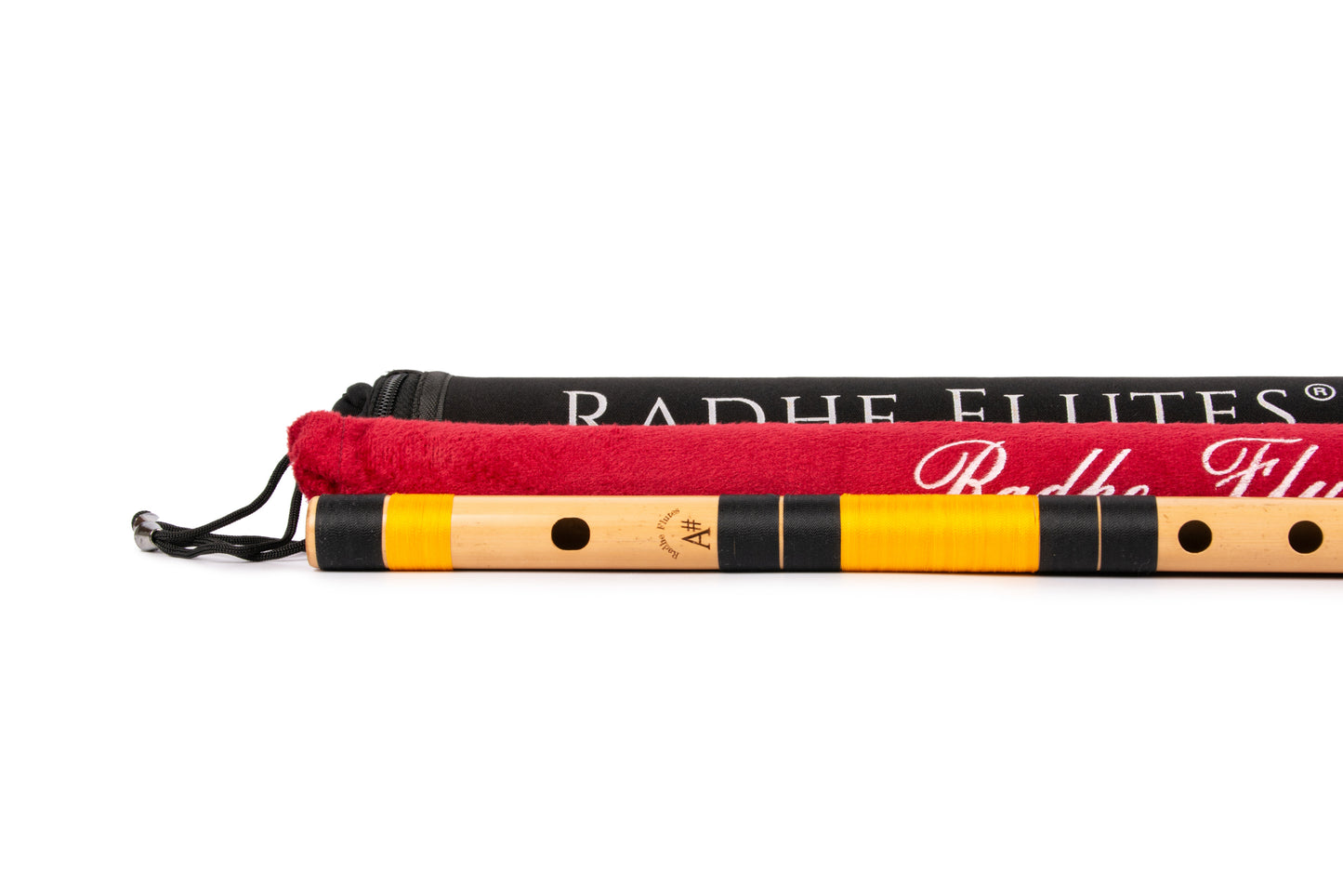 RF Bamboo A Sharp Bansuri Base Octave with Hard Cover 22"inches