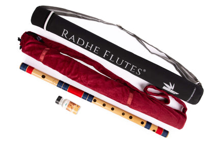 RF Bamboo C Natural Bansuri Middle Octave with Hard Cover 19"inches