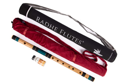 RF Bamboo C Natural Bansuri Middle Octave with Hard Cover 19"inches