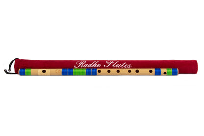 RF PVC Fiber C# Natural Bansuri Middle Octave 18"inches | Colors