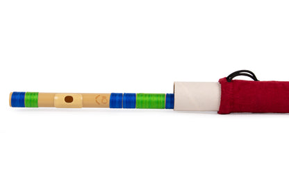 RF PVC Fiber C# Natural Bansuri Middle Octave 18"inches | Colors