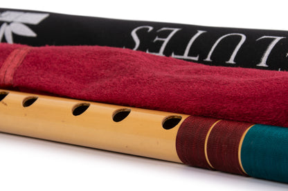 RF Bamboo C Natural Bansuri Middle Octave with Hard Cover 19"inches