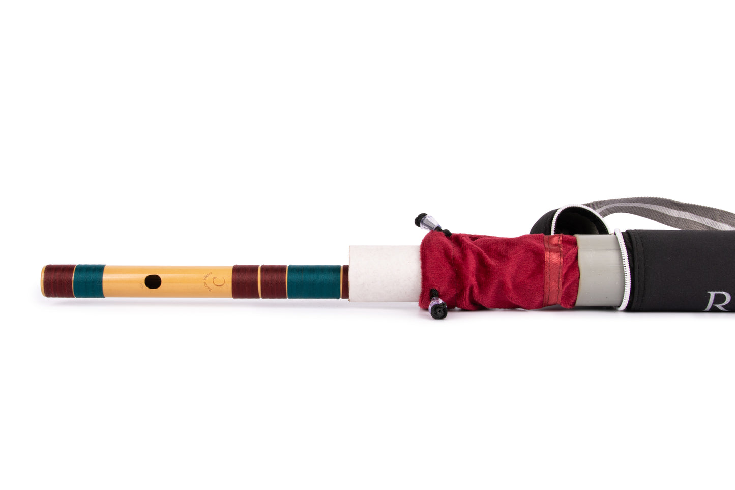 RF Bamboo C Natural Bansuri Middle Octave with Hard Cover 19"inches