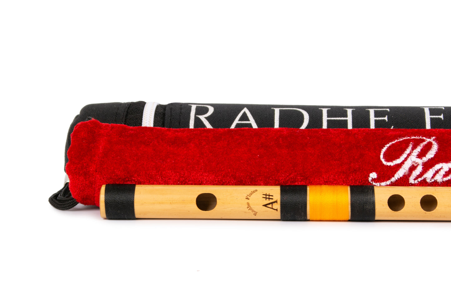 RF Bamboo A Sharp Bansuri Middle Octave with Hard Cover 11"inches