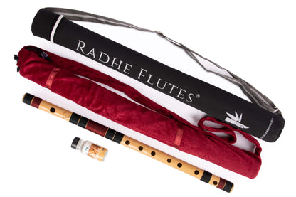 RF Bamboo C Natural Bansuri Middle Octave with Hard Cover 19"inches