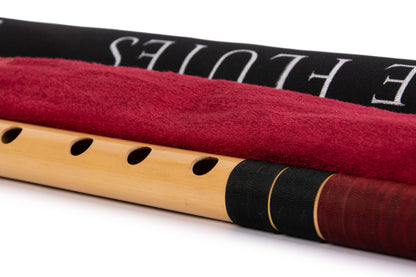 RF Bamboo C Natural Bansuri Middle Octave with Hard Cover 19"inches