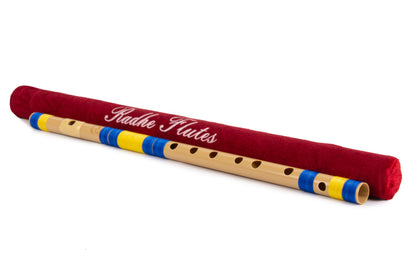 RF PVC Fiber C# Natural Bansuri Middle Octave 18"inches | Colors