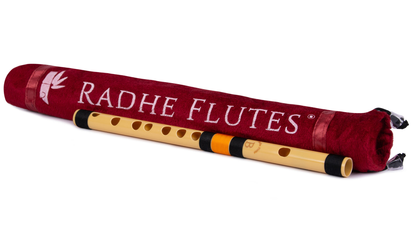 RF PVC Fiber B Natural Bansuri Middle Octave 11"inches