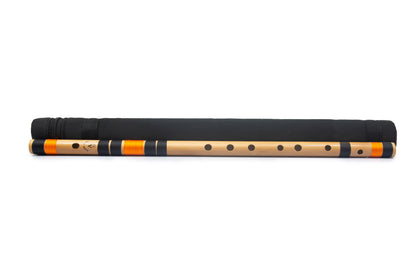 RF Bamboo A Natural Bansuri Base Octave with Hard Cover 23"inches